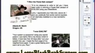 The Lotto Black Book Review - Winning Lotto System?