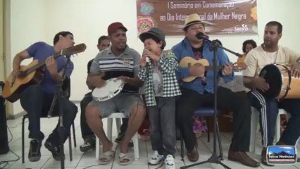 Show Mizinho Dussamba e Kauã Dussamba no Cras de Laranjeiras em homenagem ao Dia Internacional da Mulher Negra.