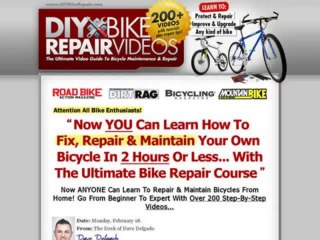 Diy Bike Repair  Earn $66.55 Per Sale With Red Hot Conversions! Review