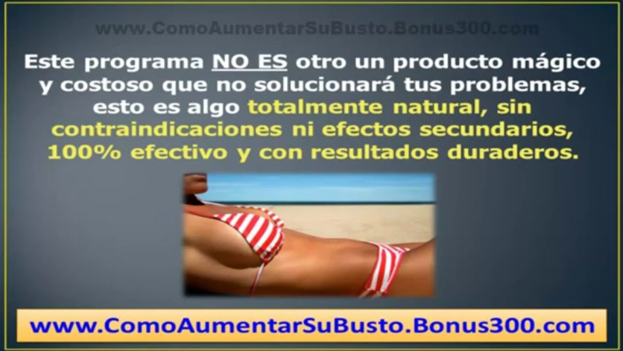 COMO CRECEN LOS SENOS - AUMENTO DE BUSTO SIN CIRUGIA - COMO ENDURECER LOS SENOS