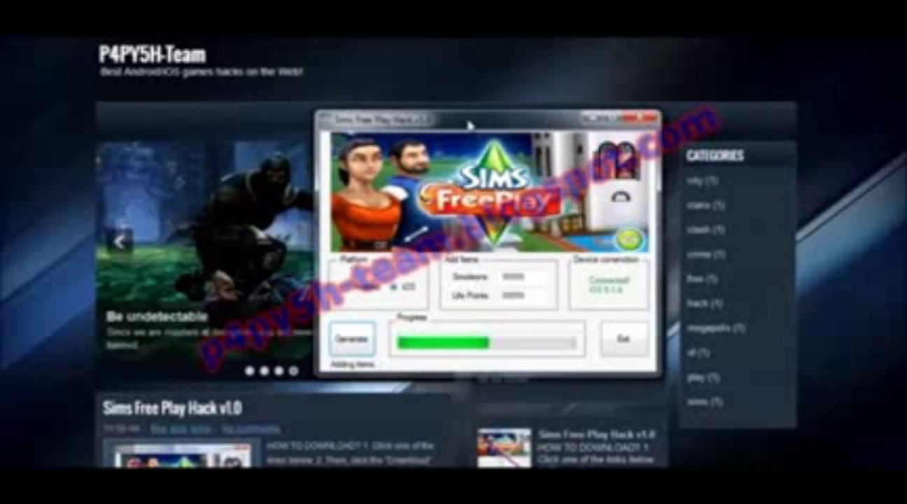 The Sims FreePlay Hack (FR) @ gratuit Télécharger Août - Septembre 2013 mettre à jour