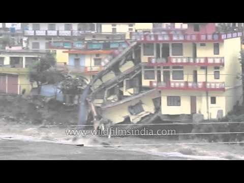 Deadly floods wash away building in Joshiana, Uttarakhand