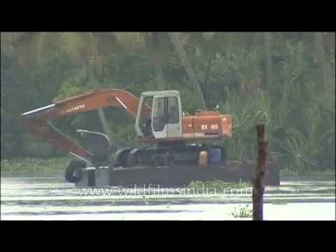 Sailing truck: Kerala backwaters in monsoon