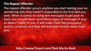Text Your EX Back Text Examples | Text Your EX Back Sample