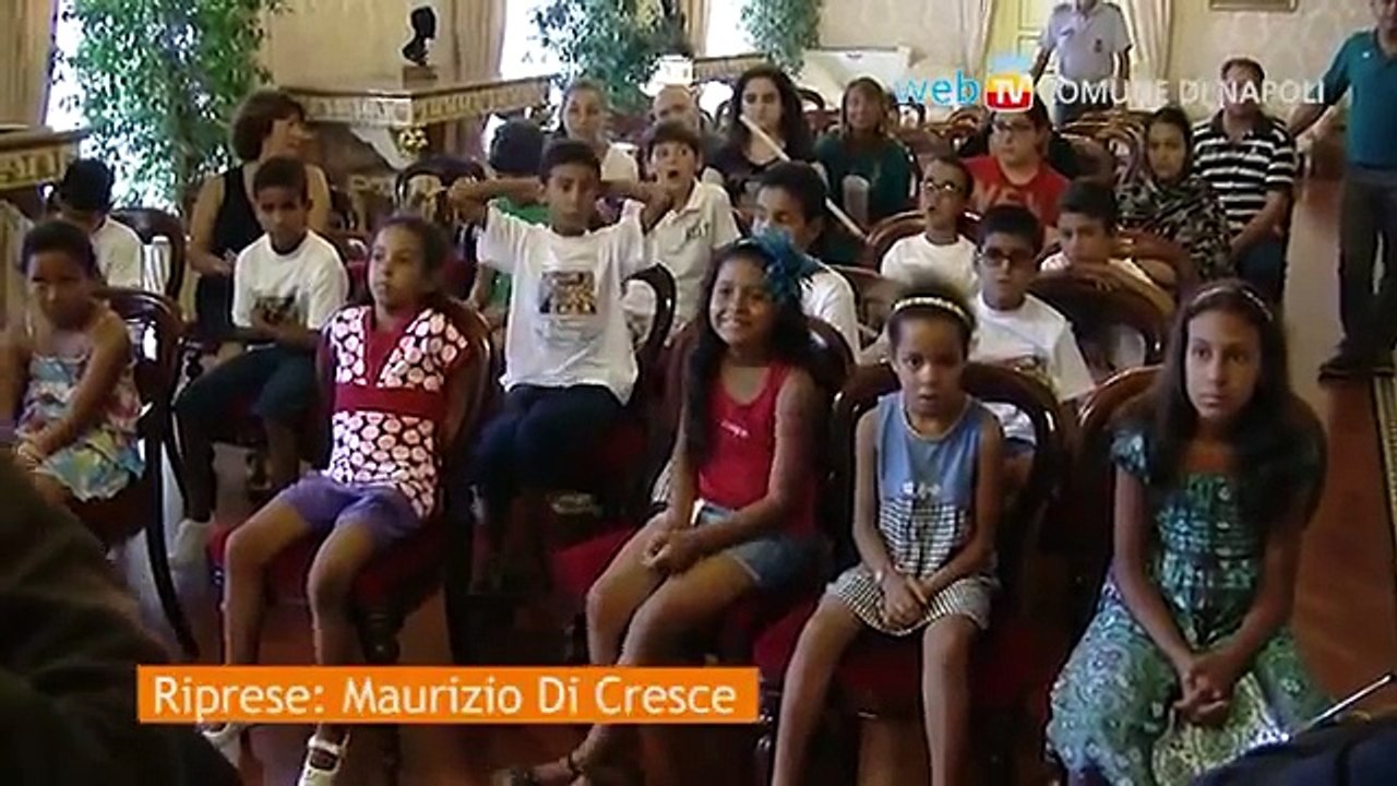 Napoli - I bambini Saharawi a Palazzo San Giacomo (26.07.13)