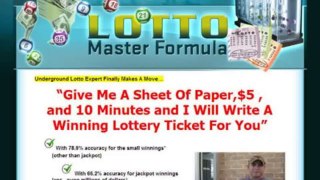 Lotto master formula   free download