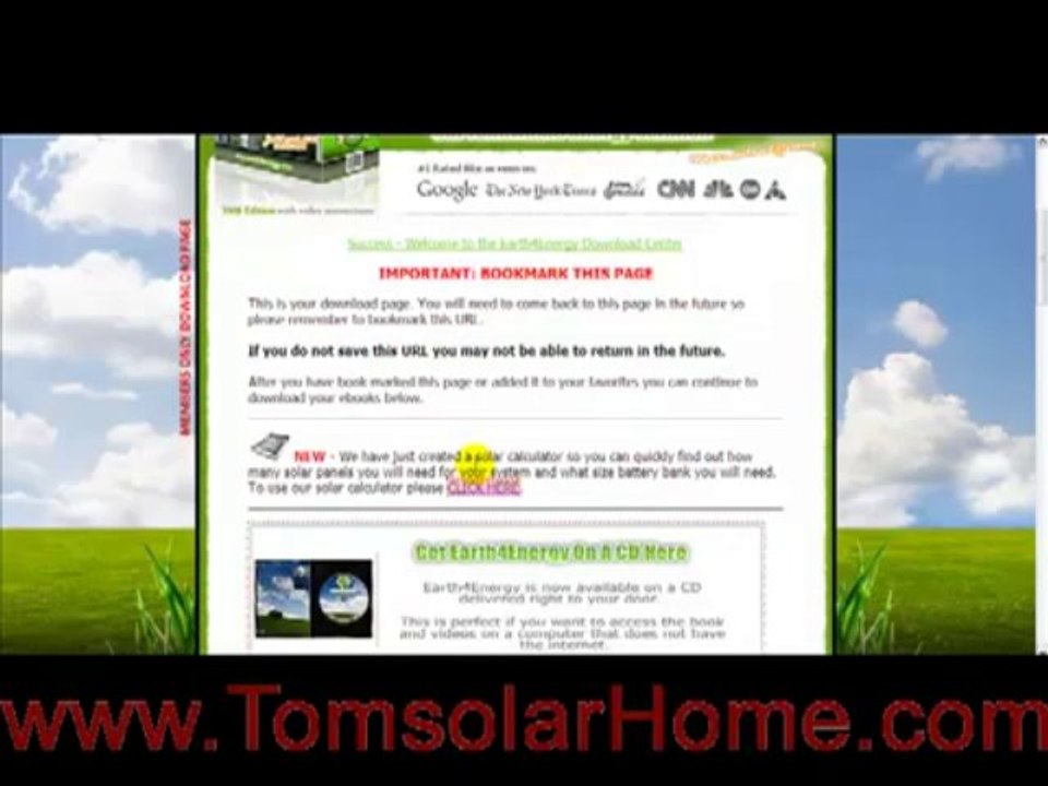 Overview of Earth 4 Energy DIY Solar Panels & Wind Turbine Guide