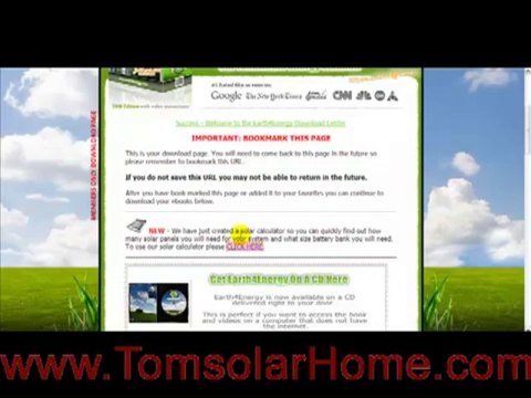 Overview of Earth 4 Energy DIY Solar Panels & Wind Turbine Guide