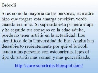 Cure su Artritis - 4 Alimentos para Curar la Artritis