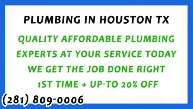 Plumbing in Houston TX