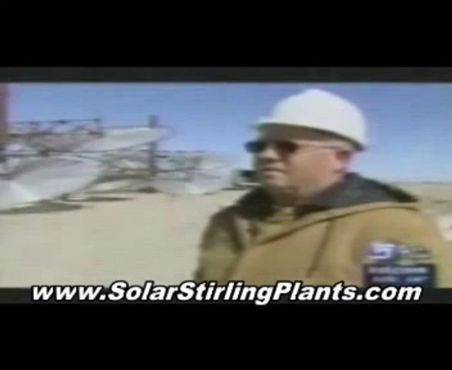 Solar Stirling Motor - Solar Stirling Generator - Solar Stirling Power- Solar Stirling Plant