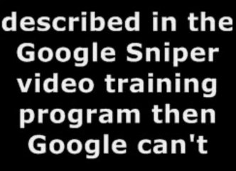 What Is Google Sniper?
