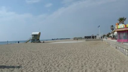 arrivée à la plage