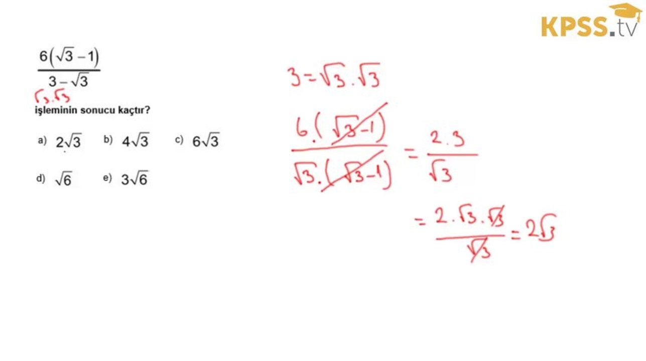 KpssTv | 2012 Kpss Lisans - Genel Yetenek 35. Soru