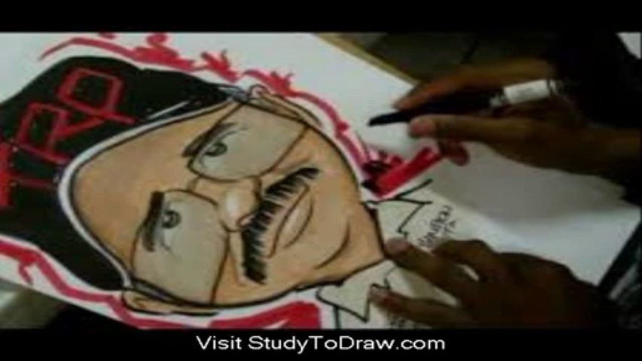 drawing caricatures for money