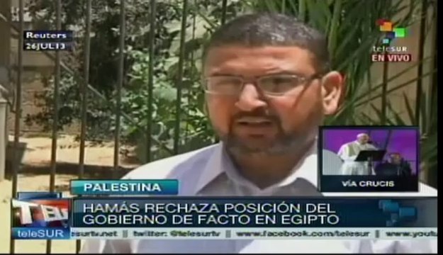 Hamas rechaza acusaciones de Egipto de apoyar a simpatizantes de Mursi