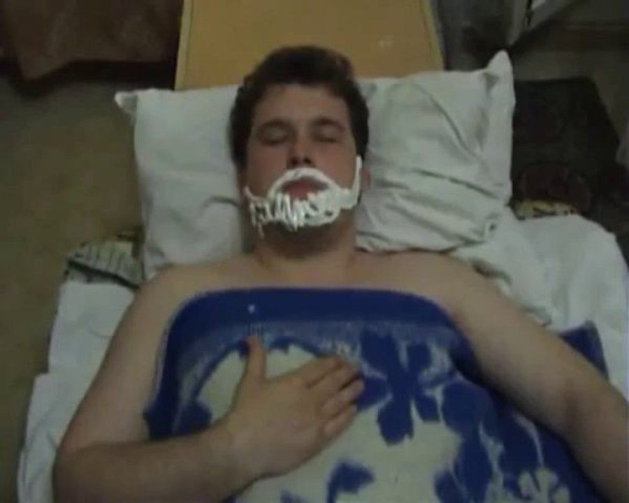 Toothpaste Art on Passed Out People