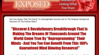 Mind Secrets Exposed Review -- Don't Buy Till You Watch!