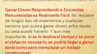 Responde Encuestas Remuneradas Y Gana Dinero Facil - [encuestas remuneradas]