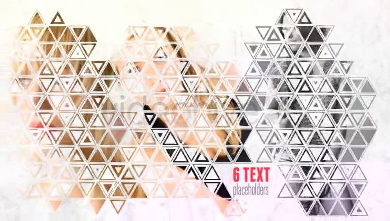 After Effects Template HD INTRO VIDEO LOGO TRAILER  Triangle Photo Opener