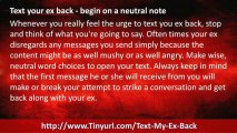 Text Your EX Back Secrets   Text Your EX Back System