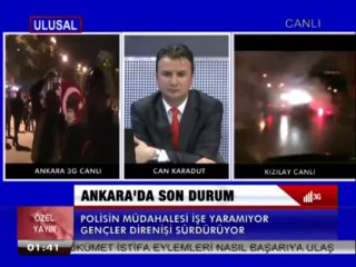 ANKARA'DA DİRENİŞE POLİS SALDIRISI  8. 6. 2013. CTS.