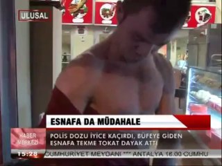 ESNAFA DA POLİS MÜDAHALESİ