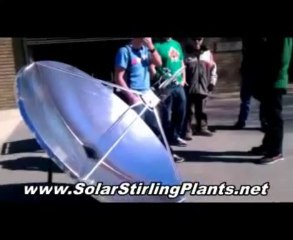 BANNED - Off The Grid Solar Stirling Energy Generator - Solar Stirling Plant