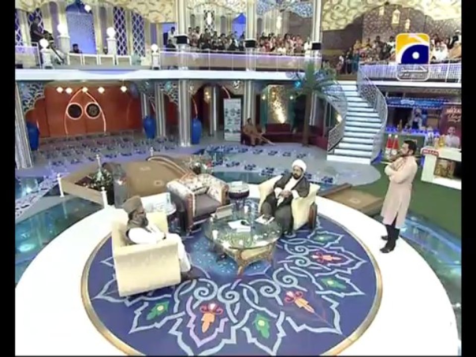 18th Sehri Ishq key Rung Part 1 in Amaan Ramazan with Aamir Liaquat 1434h 28-7-2013 -003