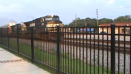 Norfolk Southern empty autorack train northwest through Austell Ga.