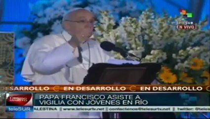 Papa Francisco pidió a los jóvenes a que formen parte de la historia