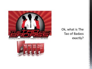 Buy The Tao of Badass for $47 ($20 off)