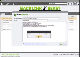Backlink Beast & Link Pipeline Integration