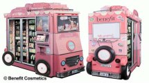 Benefit brings beauty treats to airports on its pink bus!