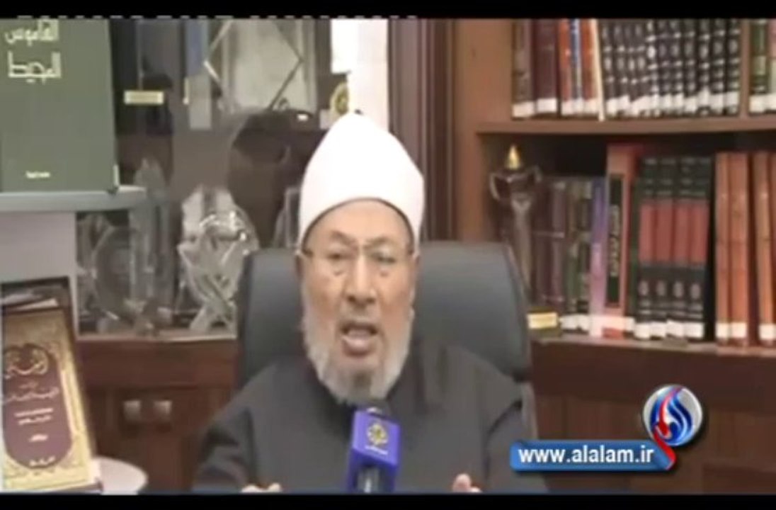 فيديو/القرضاوي:السيسي "خائن" يقتل النساء والشيوخ والأطفال
