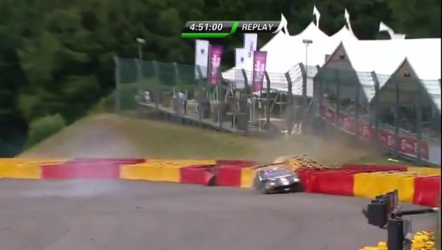 24H Spa Francorchamps Blancpain Endurance 2013 Machiels Big Crash