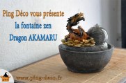 Fontaine d'intérieur zen Dragon Akamaru  (WWW.PING-DECO.FR)