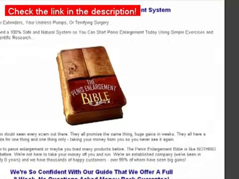 How To Enlarge Penis Naturally- Penis Enlargement Bible Review