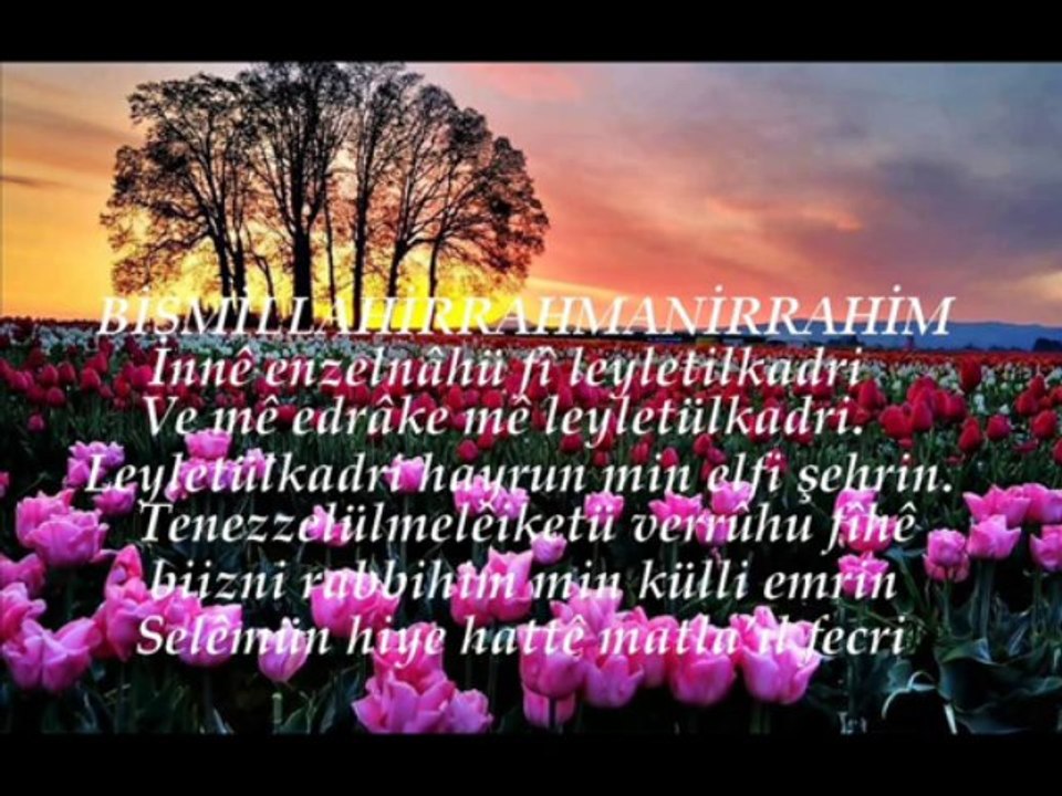 KADİR GECENİZ MÜBAREK OLSUN