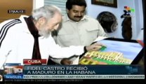 Fidel Castro recibió al Presidente Nicolás Maduro en La Habana