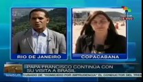 Visita del Papa a Brasil entre rezos y protestas