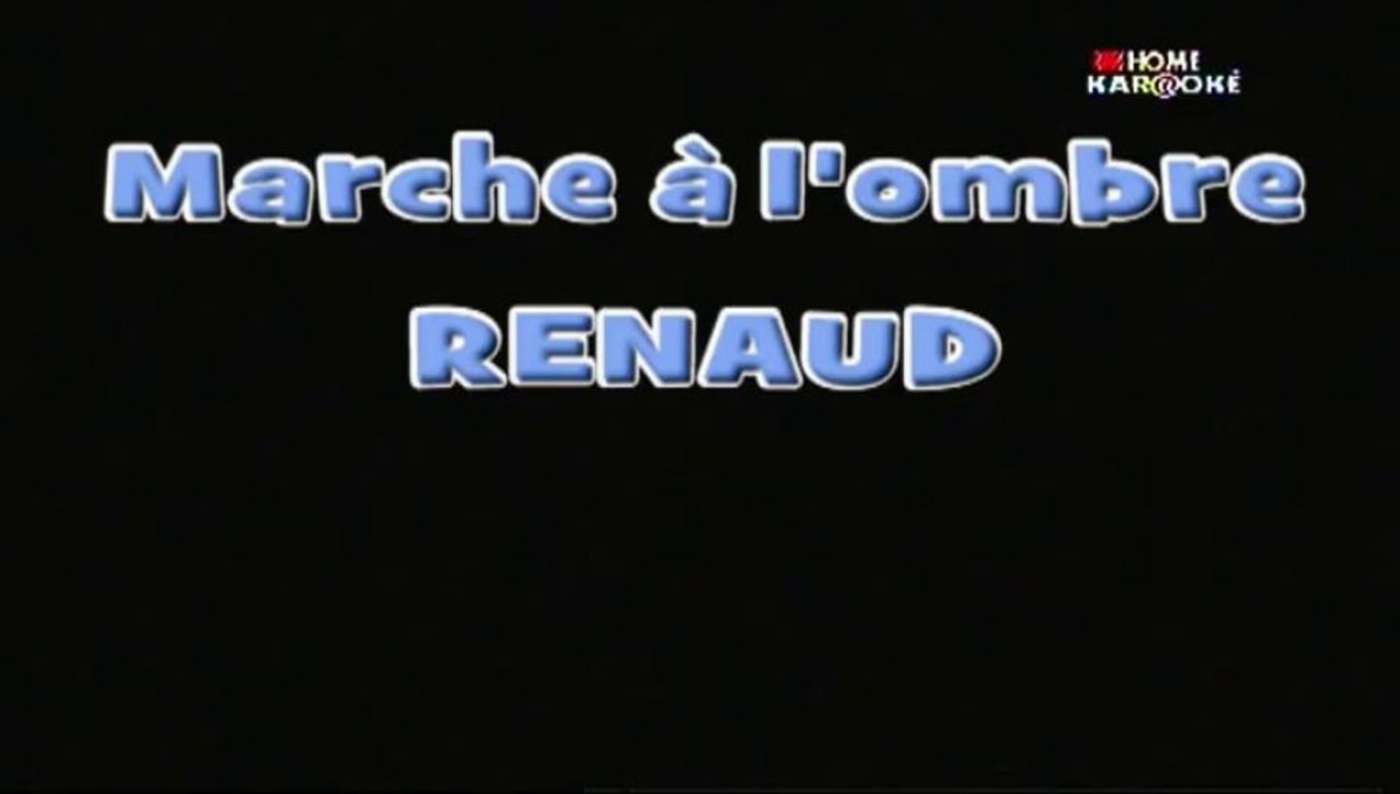 Renaud - karaoke - Marche à l'ombre