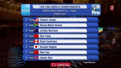 Finale 400m NL (H) - ChM natation 2013