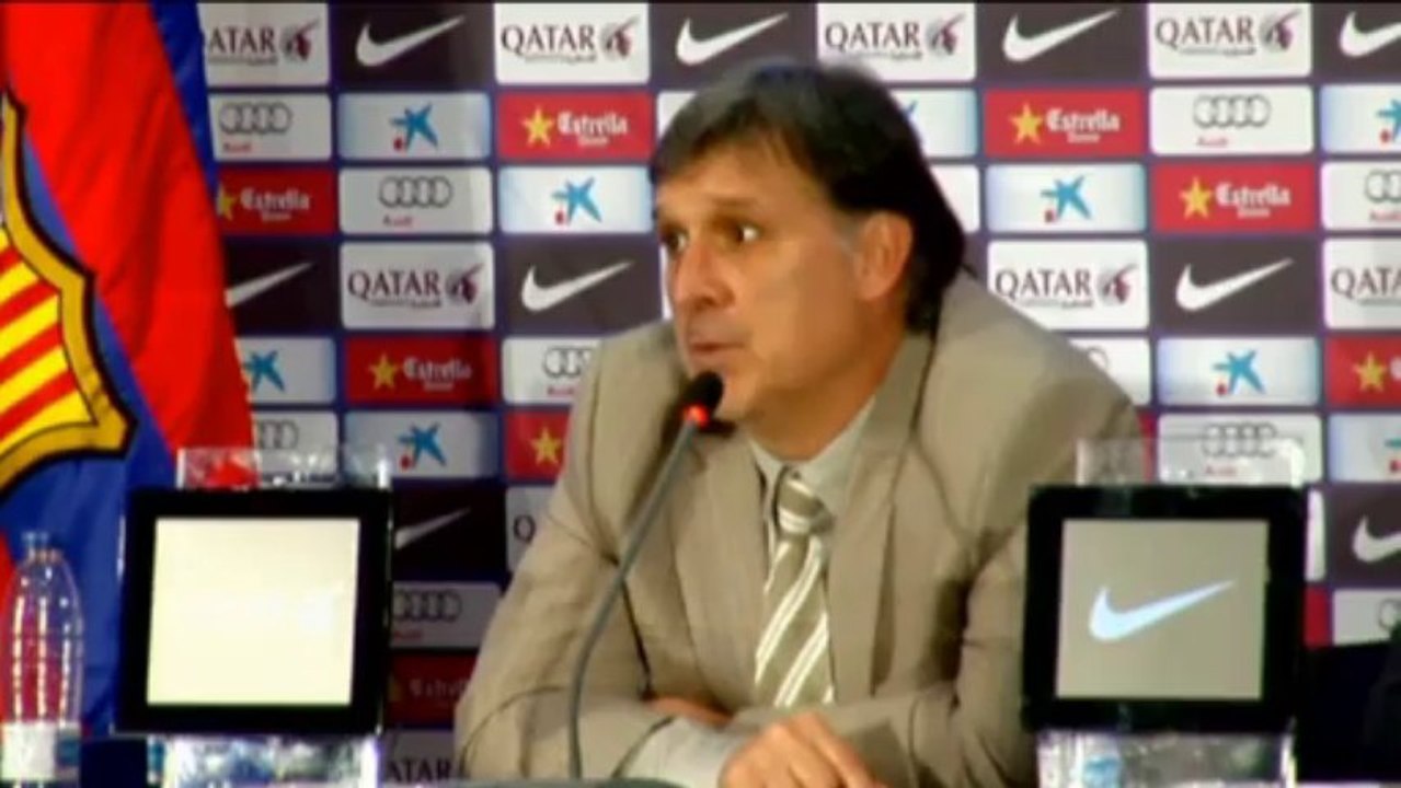 Unfreiwillig komisch: Martinos erste PK bei Barca