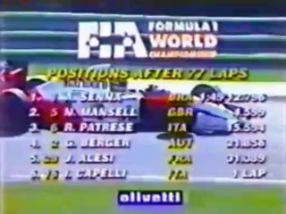 F1 - Hungarian GP 1991 - Race - Part 3