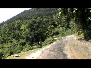 Bumpy and narrow roads of Garhwal hills