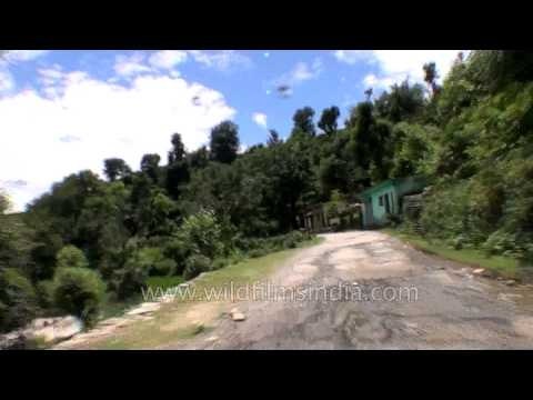 Driving through the hills of Garhwal