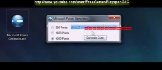 Free XBox Microsoft Points Generator Website + Free Download xvid