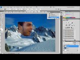 Tutorial Photoshop CS FotoMontaje de un rostro en perfil en una montaña