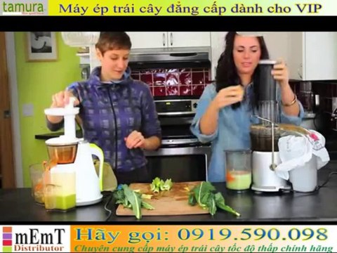 Máy ép hoa quả cao cấp ][ Juicers - vs][ Breville Centrifugal Juicer - Juicing demo]